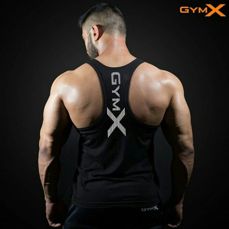Men’s Quick-Dry Muscle Fit Gym Vest – Sleeveless Compression Workout Shirt