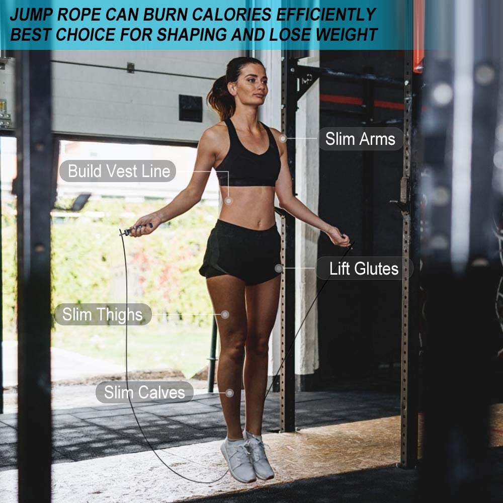 3mm Fitness Speed Jump Rope – Pro Skipping for Cardio & Power