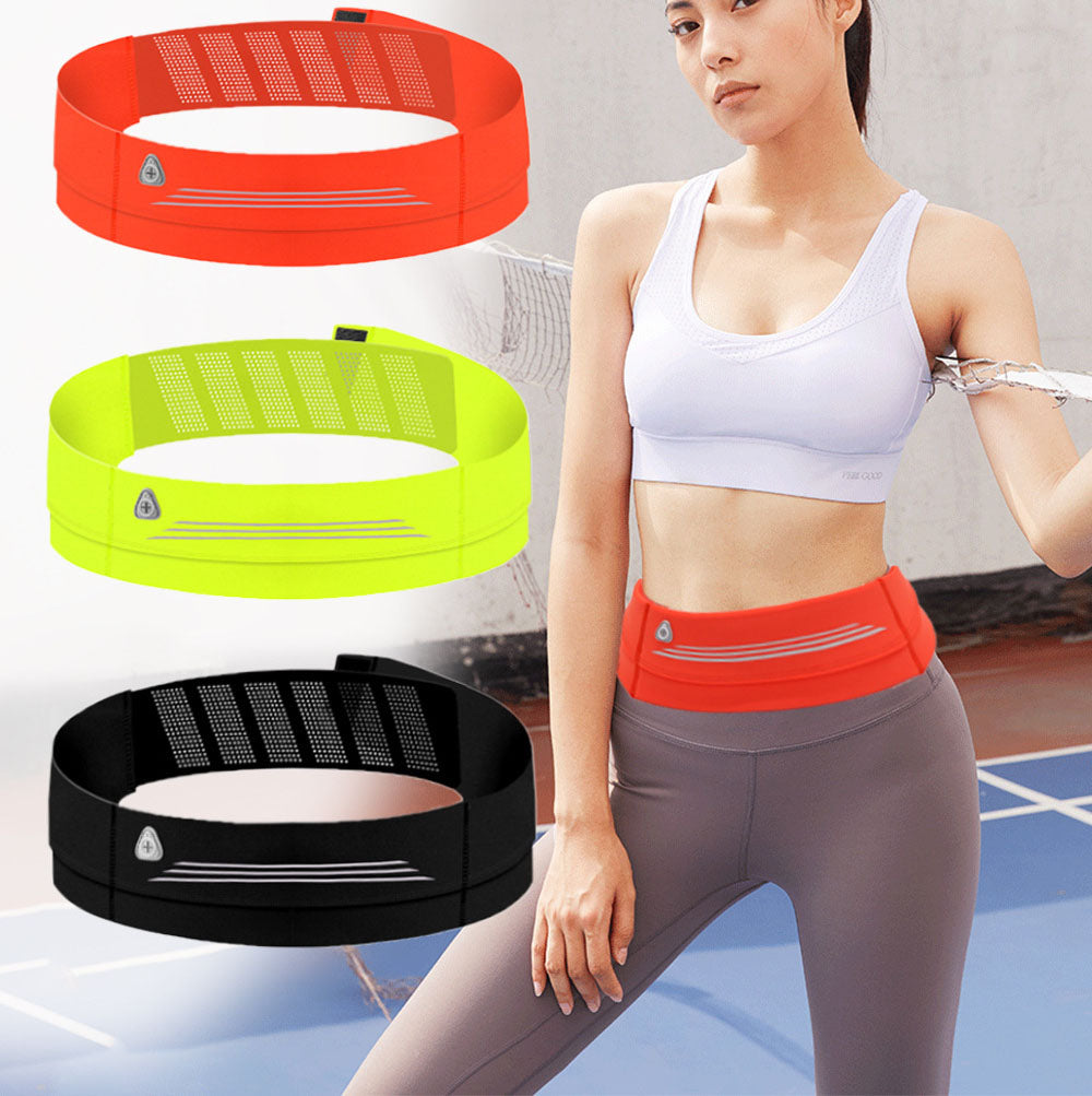 Ultra-Thin Waterproof Running Waist Bag – Adjustable Fitness Belt for Men & Women